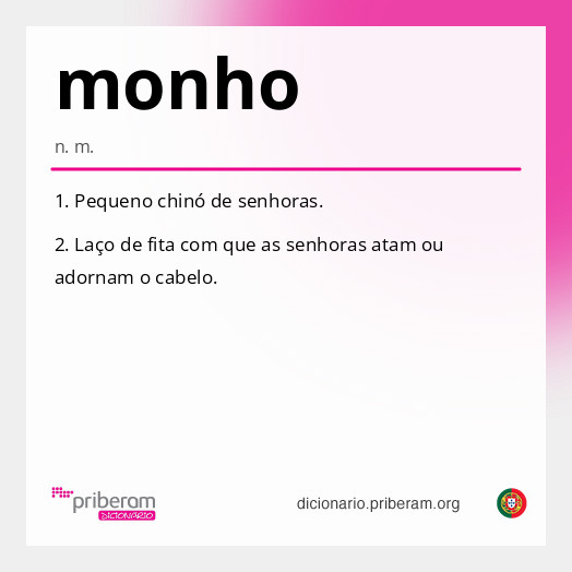 Significado de monho