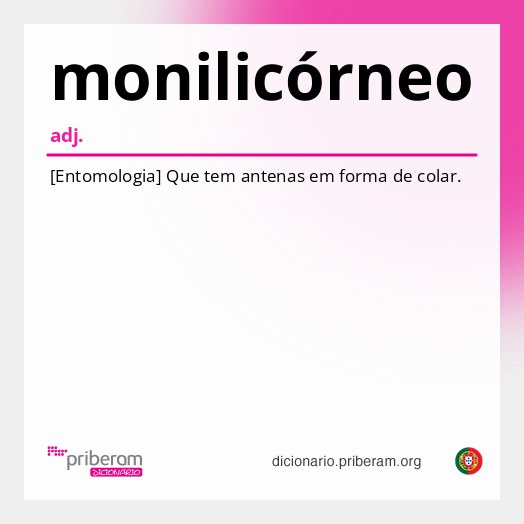 Significado de monilicórneo