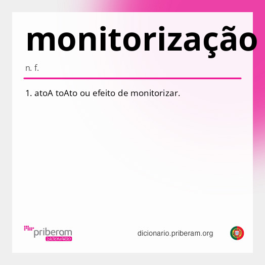 Significado de monitorização