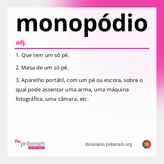 Significado de monopódio