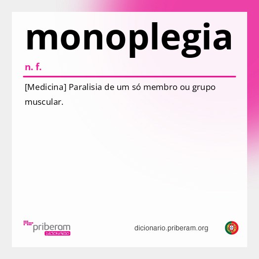 Significado de monoplegia