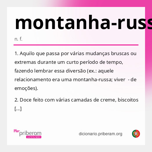 Significado de montanha-russa