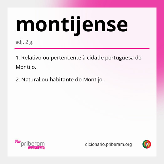 Significado de montijense