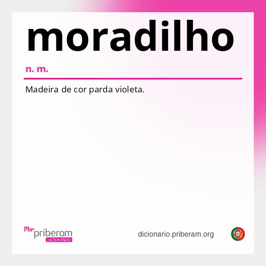 Significado de moradilho