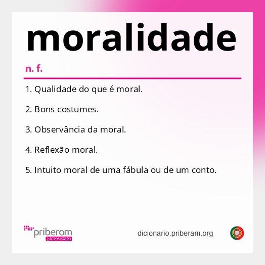 Significado de moralidade
