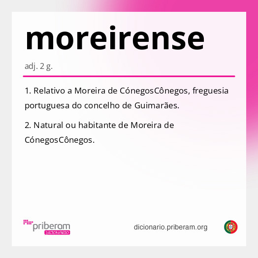 Significado de moreirense