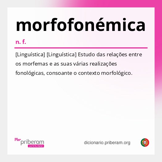 Significado de morfofonémica