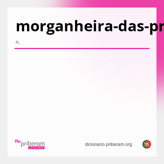 Significado de morganheira-das-praias