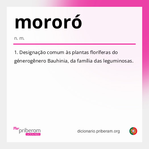 Significado de mororó