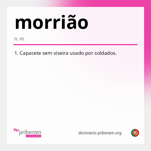 Significado de morrião