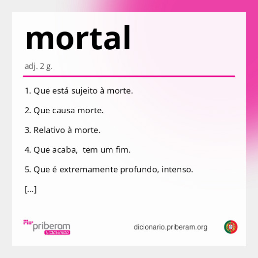 Significado de mortal