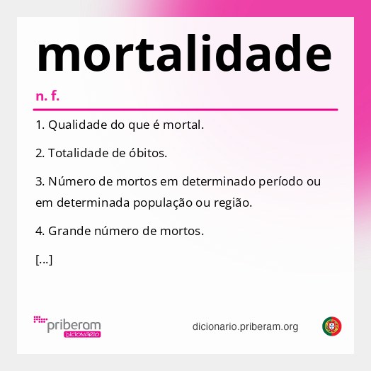 Significado de mortalidade
