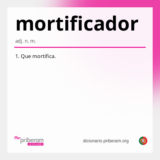 Significado de mortificador