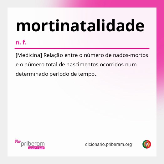 Significado de mortinatalidade