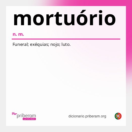 Significado de mortuório