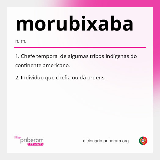 Significado de morubixaba