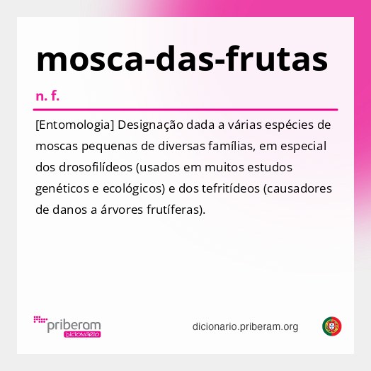 Significado de mosca-das-frutas