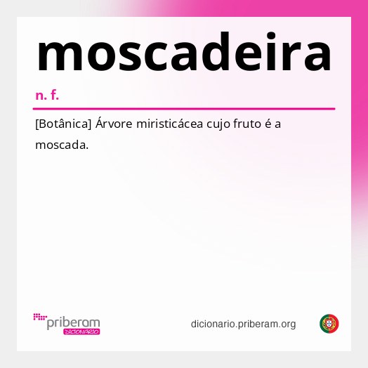 Significado de moscadeira