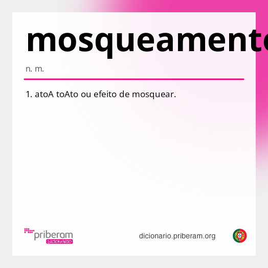 Significado de mosqueamento