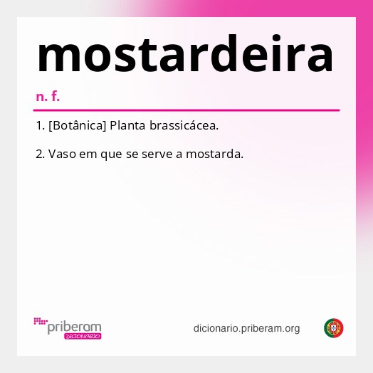 Significado de mostardeira