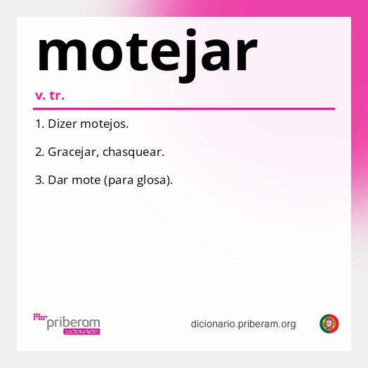 Significado de motejar