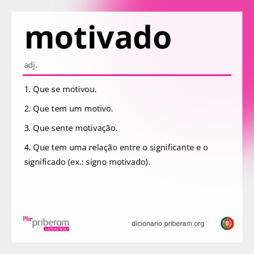 Significado de motivado