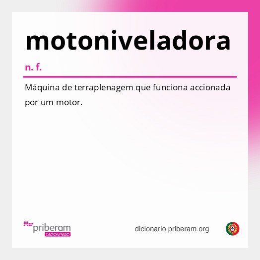 Significado de motoniveladora