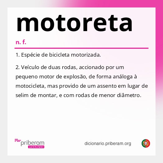 Significado de motoreta