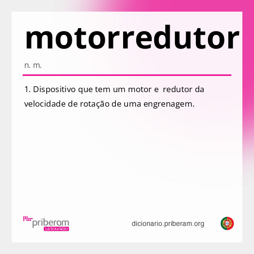 Significado de motorredutor