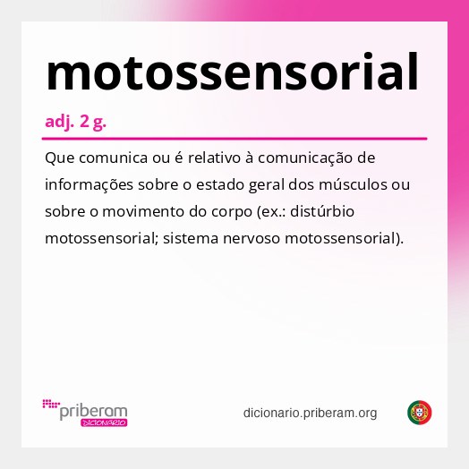 Significado de motossensorial