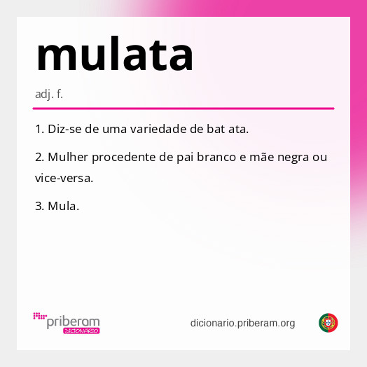 Significado de mulata