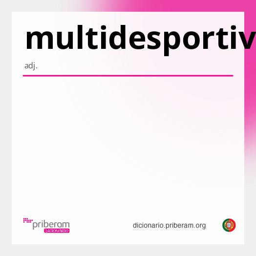 Significado de multidesportivo