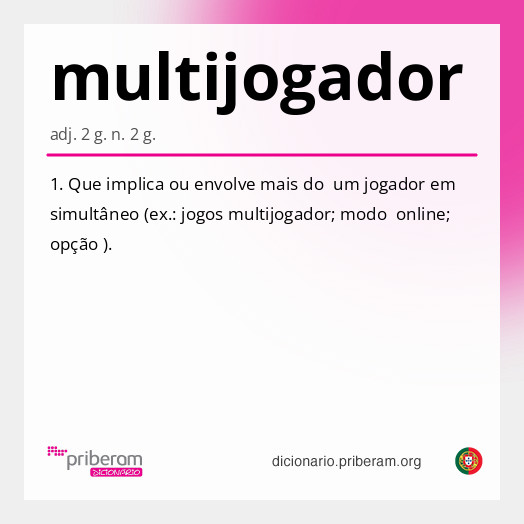 Significado de multijogador