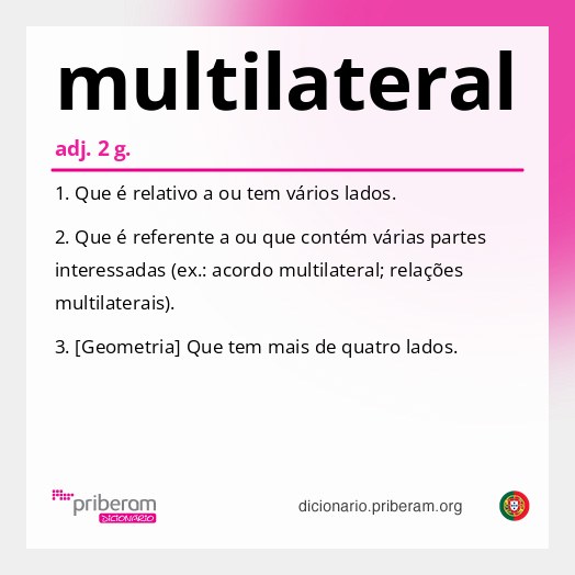 Significado de multilateral