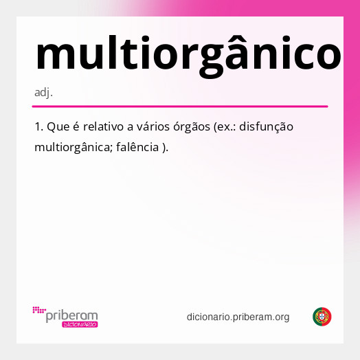 Significado de multiorgânico