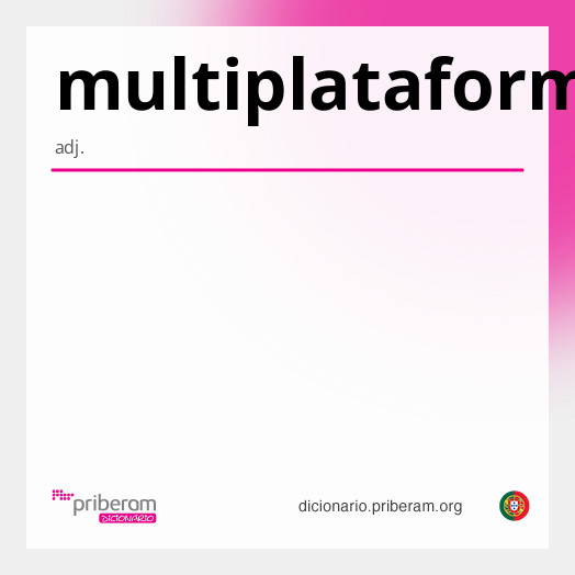 Significado de multiplataforma