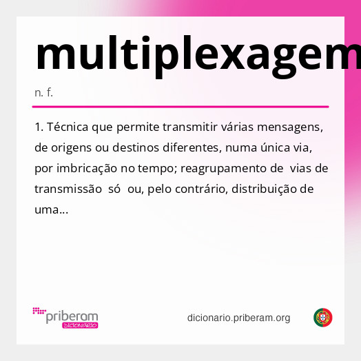 Significado de multiplexagem
