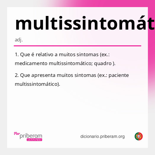 Significado de multissintomático