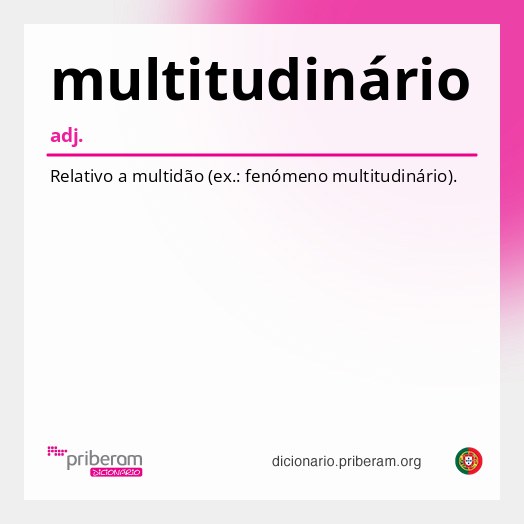 Significado de multitudinário