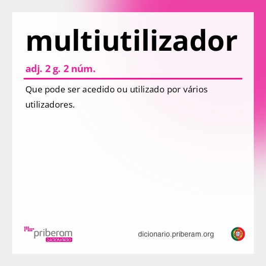Significado de multiutilizador