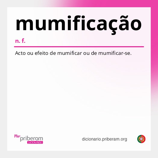 Significado de mumificação