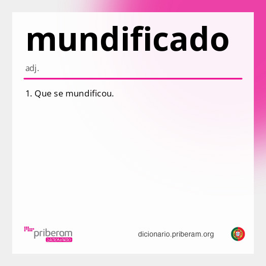 Significado de mundificado