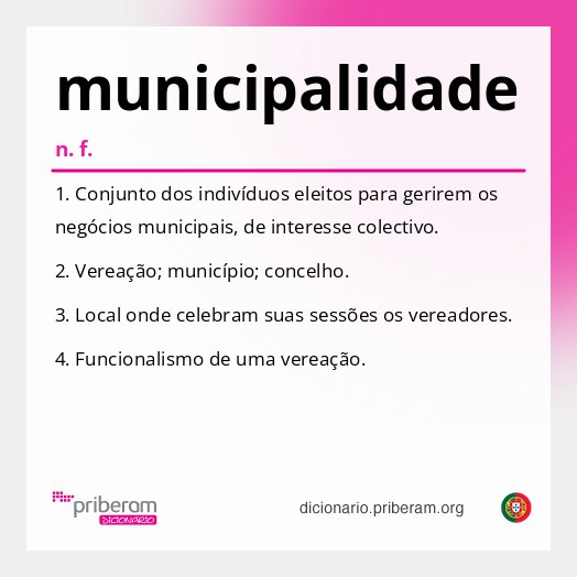Significado de municipalidade