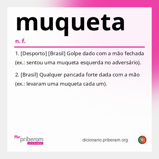 Significado de muqueta