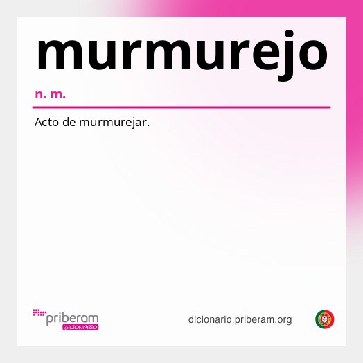 Significado de murmurejo