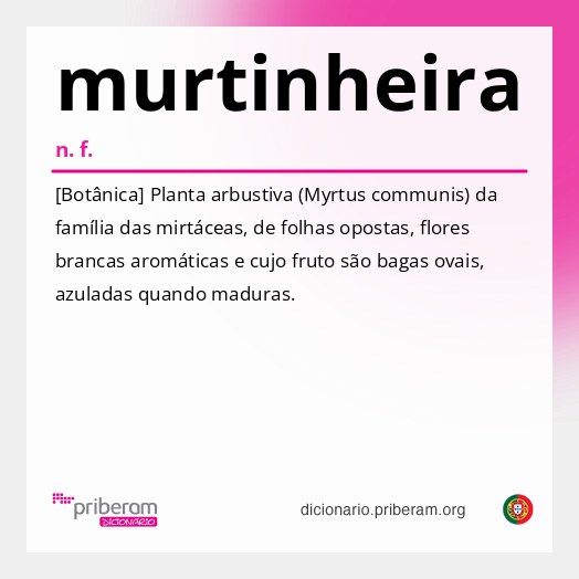 Significado de murtinheira