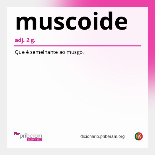 Significado de muscoide