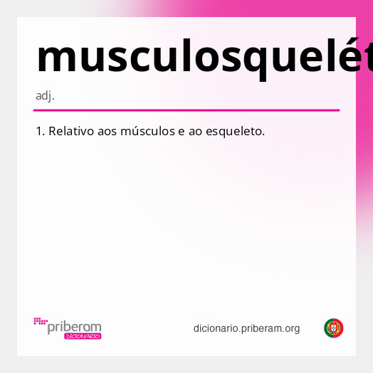 Significado de musculosquelético