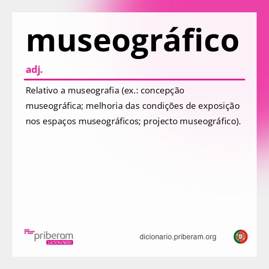 Significado de museográfico