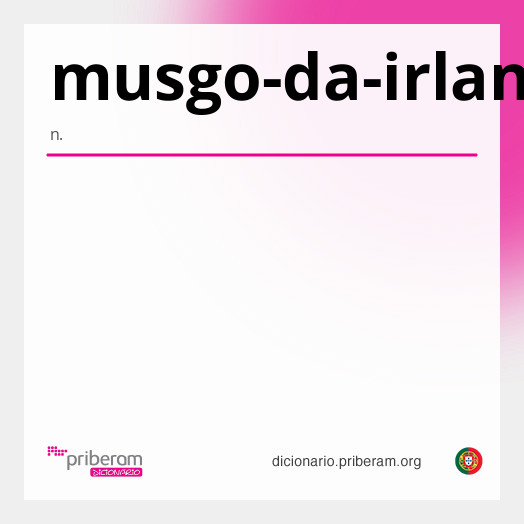 Significado de musgo-da-irlanda